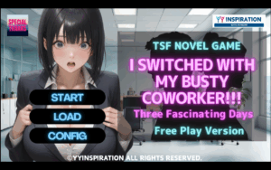 [To All Users] Our 5th game  "I Switched With My Busty Coworker!!! -Three Fascinating Days-" is now available for everyone to play!